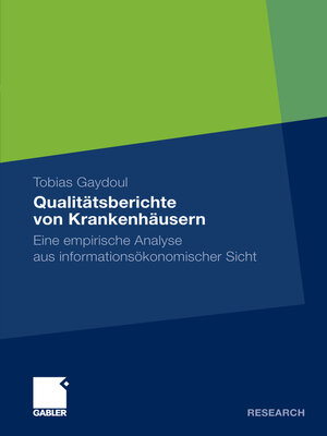 cover image of Qualitätsberichte von Krankenhäusern